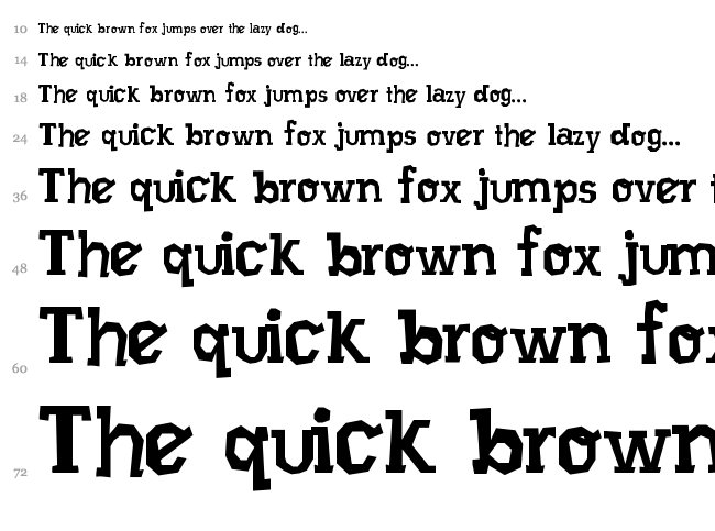 Xilo Prosa font waterfall